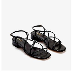 Strappy Square Toe Heeled Sandals